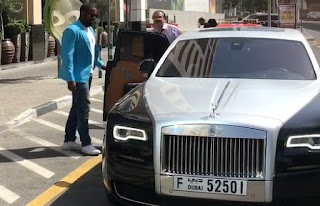 Courtenay Chatman ex-husband Michael Jai White entering the car