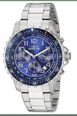 blue invicta watch for mens