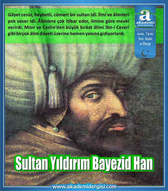 ibn-i cezeri, kimdir, osmanlı devlet nizamı, osmanlı devleti, osmanlı padişahları, sultan yıldırım bayezid han, timur han