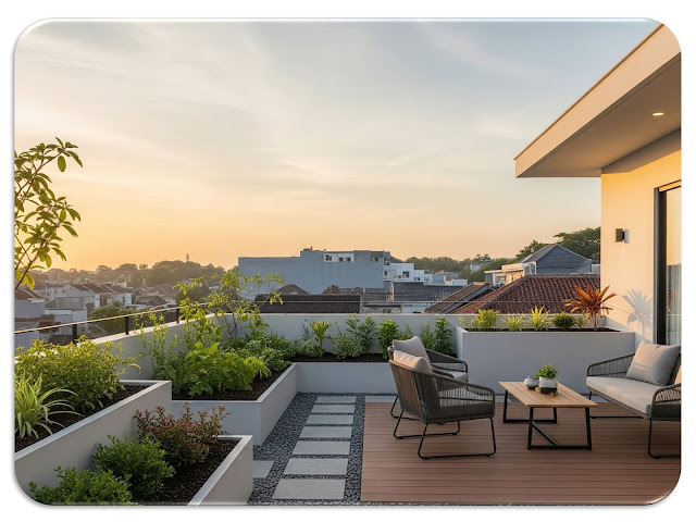 Desain Rooftop Garden Minimalis: Solusi Taman Cantik di Atas Rumah