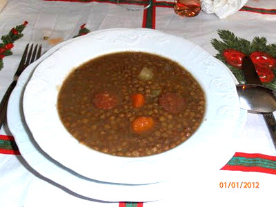 Lentejas estofadas con chorizo