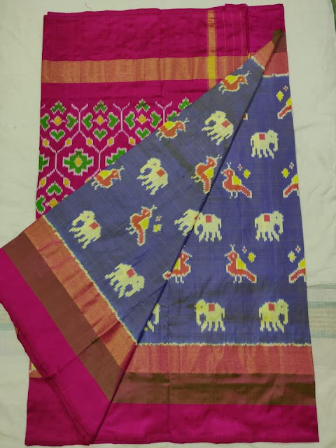 Ikkat Pattu Sarees