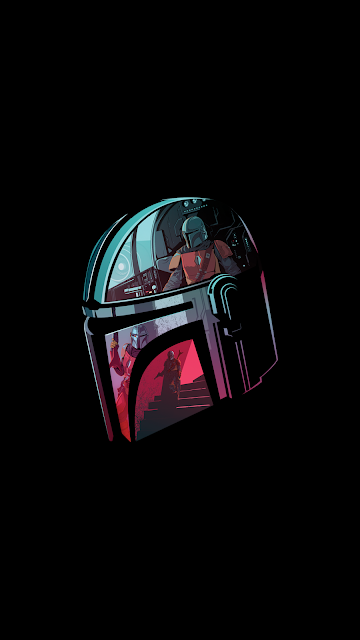 mandalorian helmet wallpaper