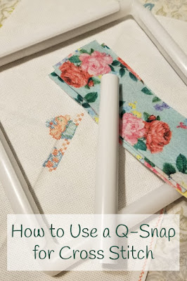 How to Use a Q-Snap for Cross Stitch Pin