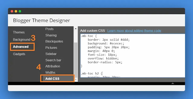 Add-CSS-in-Blogger-Template