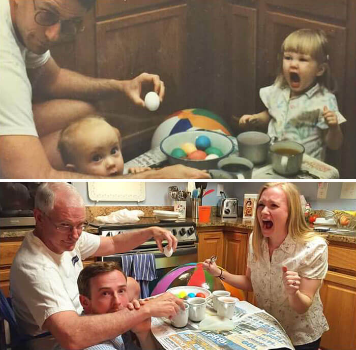 20 Awesome Family Photo Recreations Show That Some Things Never Change