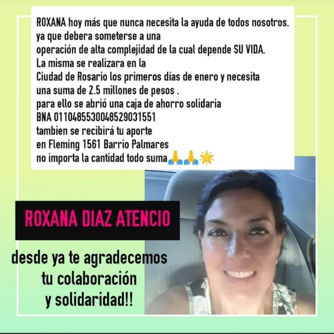 Su vida depende de Dios y de la solidaridad de quienes estén dispuestos a ayudarla