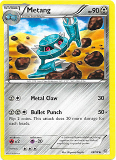 Metang Ancient Origins Pokemon Card