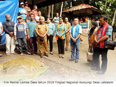 Tim Penilai Lomba Desa tahun 2019 Tingkat Regional Kunjungi Desa Latdalam