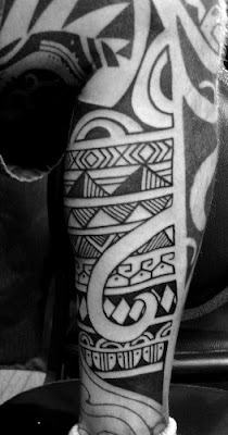 Calf Tattoo, Tribal Tattoo