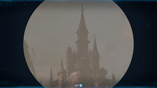 looking at Hyrule Castle through the telescope