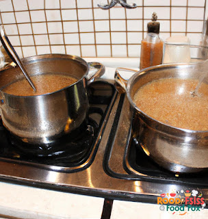 Image of soup simmering on a stove top