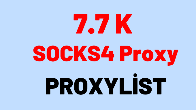 7.7K SOCKS4 Proxy Combolist