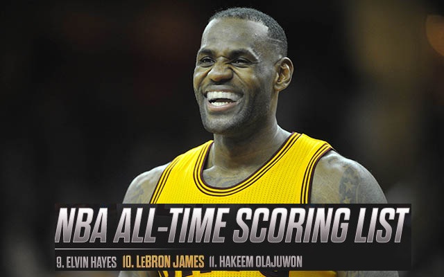 LBJ Age 31, Already In the Top 10 NBA “All Time Scoring List”