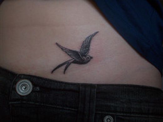 Swallow Bird Tattoo On Wrist