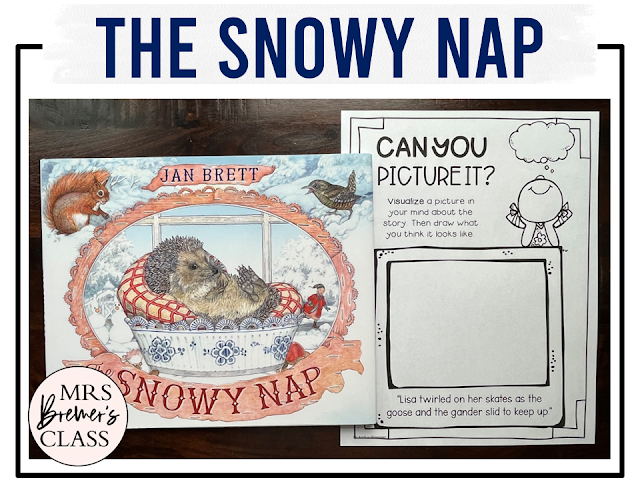 The Snowy Nap book activities unit with literacy printables, reading companion activities, comprehension worksheets, lesson ideas, and a craft for Kindergarten and First Grade