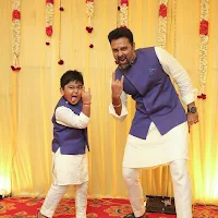 prasanna with his son