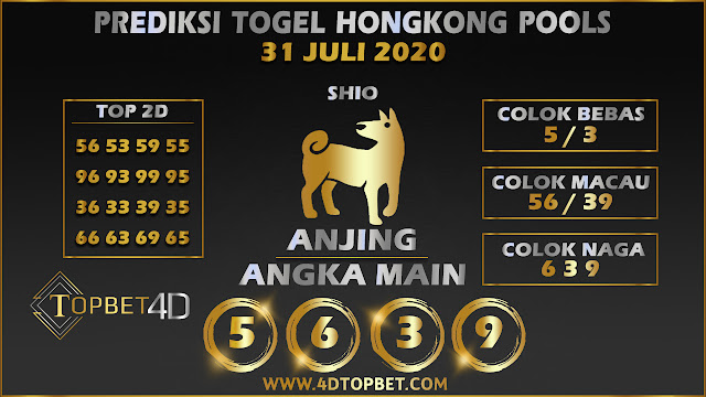 PREDIKSI TOGEL HONGKONG POOLS 31 JULI 2020