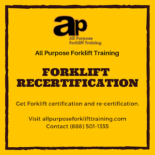 Forklift Recertification Classes Available in California