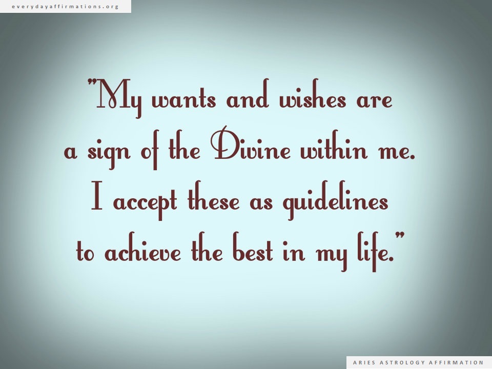 Aries Astrology Affirmations  Everyday Affirmations