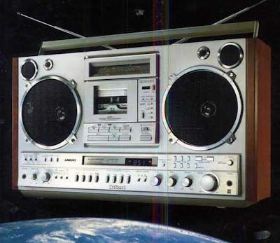 old school boombox