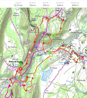 Carte Pertes de l'Ain