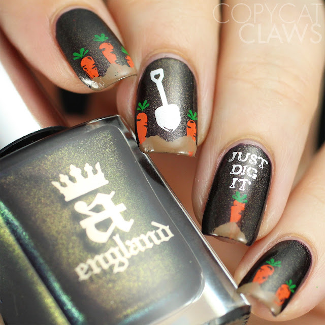 UberChic Beauty Garden Love nail stamping