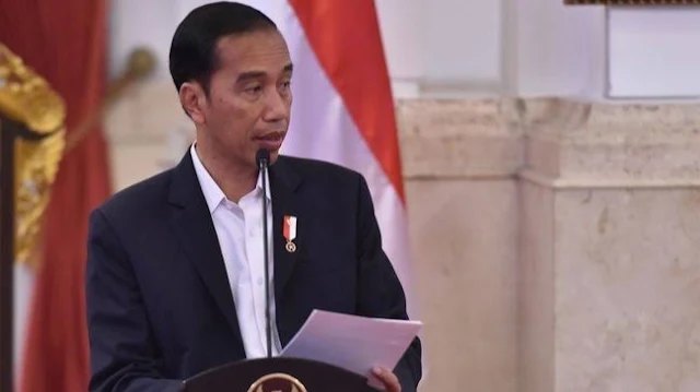 Foto: Presiden Jokowi. Jokowi Sebut Indonesia Naik Kelas.