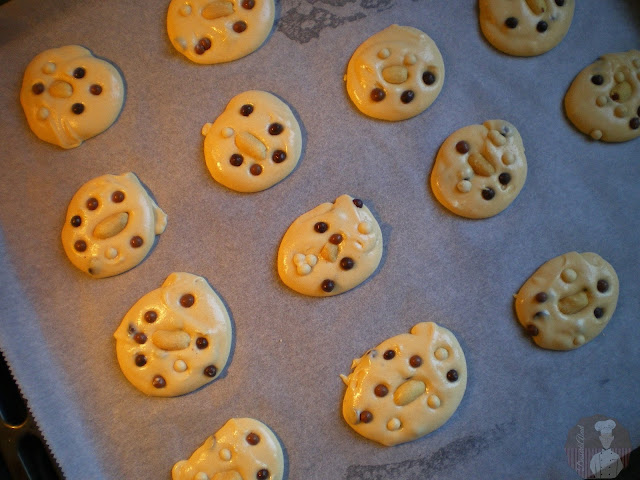 Galletas de crema de cacahuete con chocolate (listas para hornear)