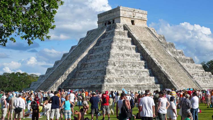 Temple of Kukulcan at Chichen Itza.