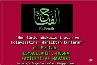 er-Razzâk ESMÂULLÂHİ'L-HÜSNÂ FAZİLETİ VE HAVÂSSI 