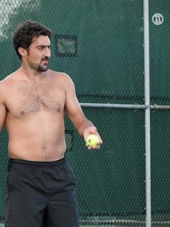 Nenad Zimonjic Shirtless at Cincinnati Open 2009