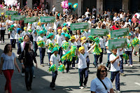 Estudantes colorem de verde e amarelo o Parque Regadas no tradicional Desfile Cívico de 7 de Setembro