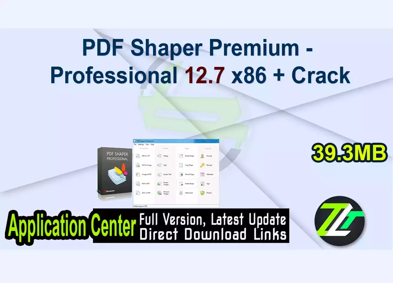 PDF Shaper Premium - Professional 12.7 x86 + Crack
