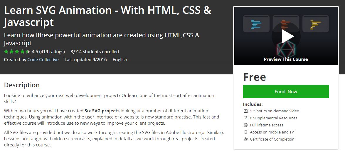 Download Udemy Free Learn Svg Animation With Html Css Javascript Coursesonly Com