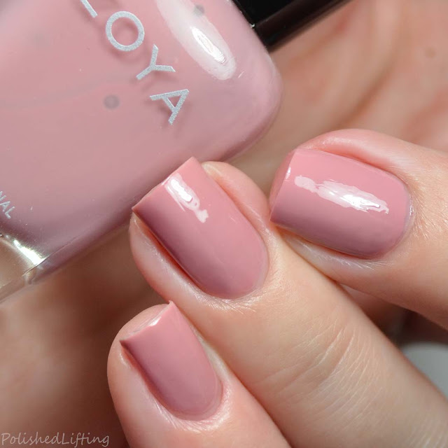 dusty pink nail polish