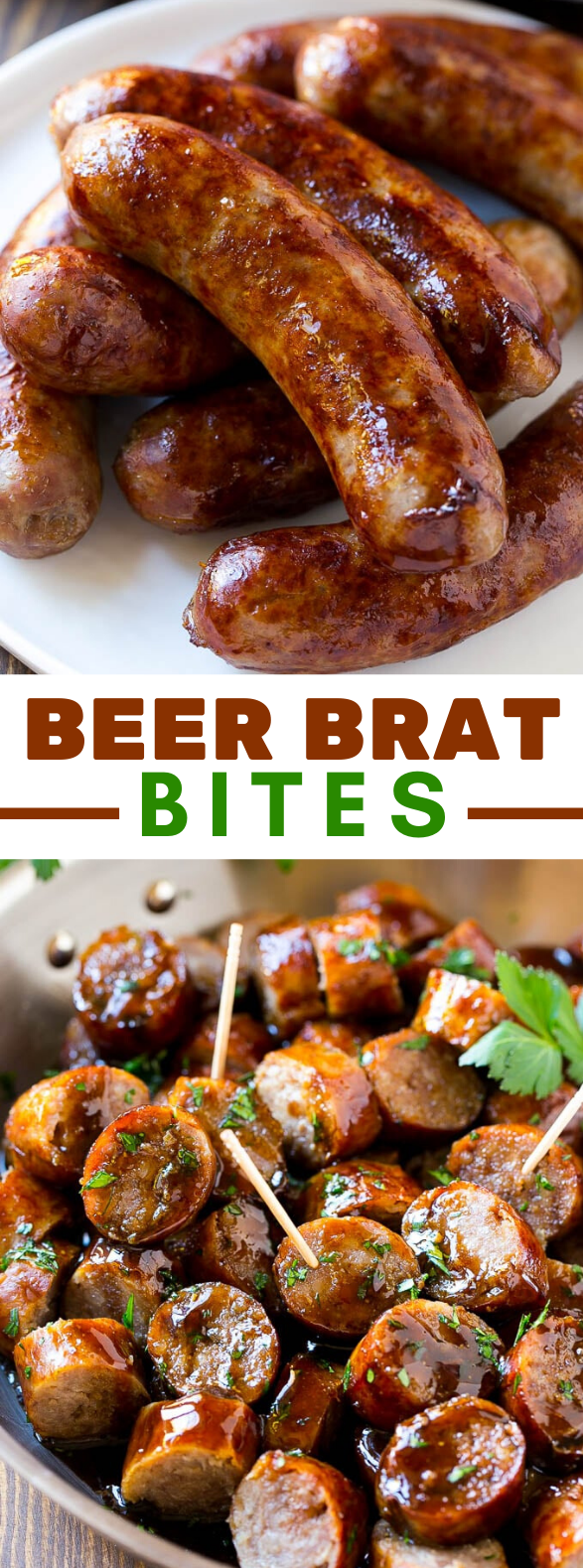 BEER BRAT BITES #appetizers #holidayparty