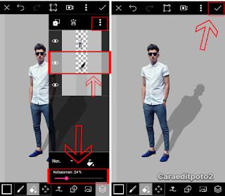 Cara membuat effek bayangan di picsart android