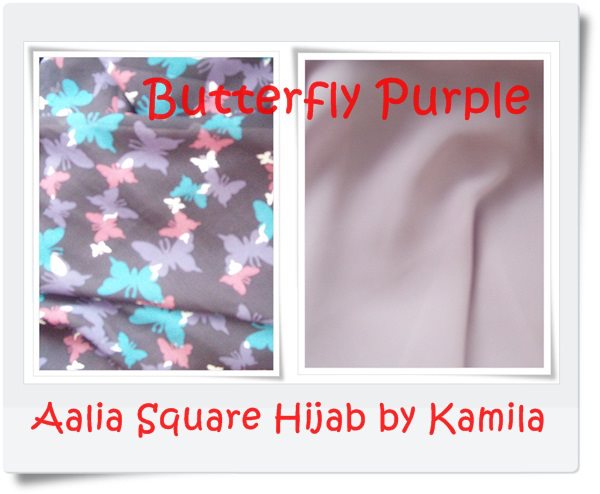 KAMILA MUSLIMAH CLOTHING: AALIA SQUARE HIJAB : BUTTERFLY 