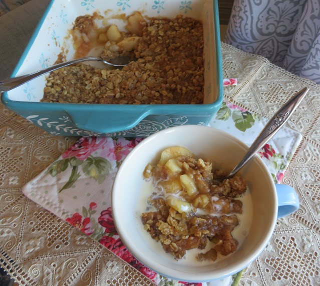 Double Ginger Apple Crumble