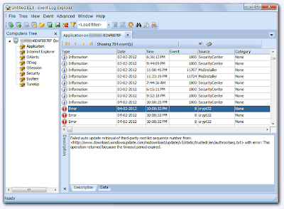 Viewing Events In The Event Log , Monitoring Events In The Event Log , Analyzing Events In The Event Log, event log explorer