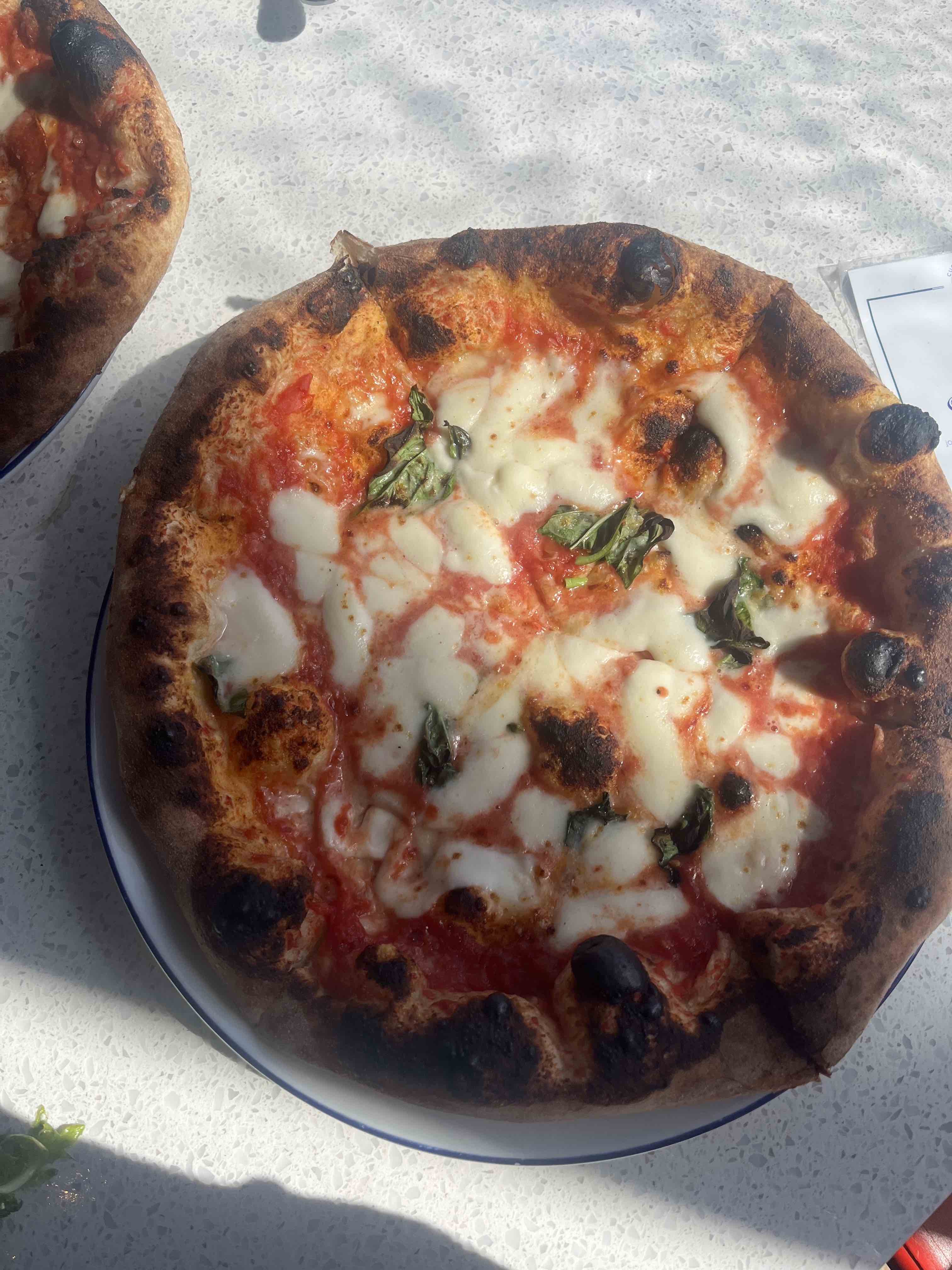 Pizza from Amalfi Cucina Italiana at Lake San Marcos Marina Restaurants, Resort, Fishing, Boat Rentals Carmen Varner