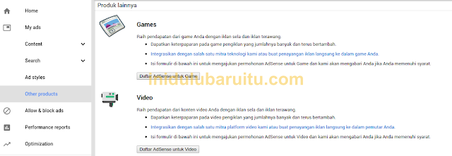 Cara Menampilkan Menu Unit Iklan yang Tidak Ada di Dashboard Adsense