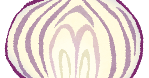 紫玉ねぎの断面のイラスト かわいいフリー素材集 いらすとや