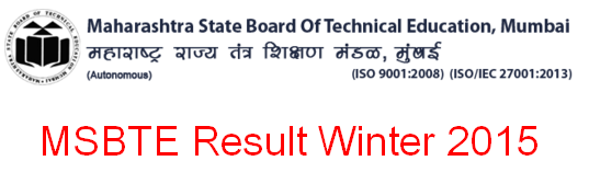 MSBTE Winter 2015 Result