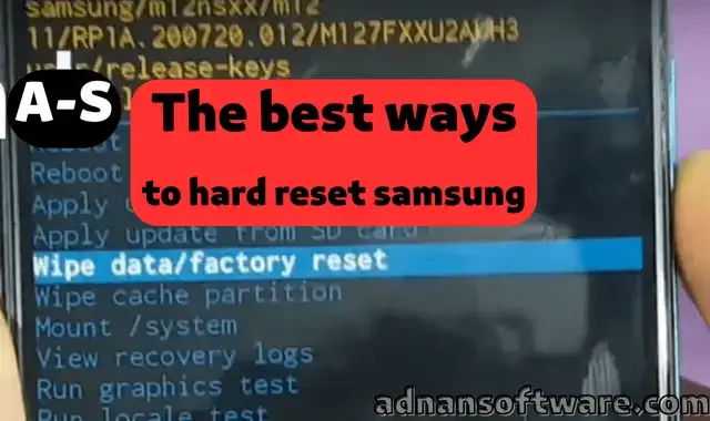 hard reset. format. factory reset samsung