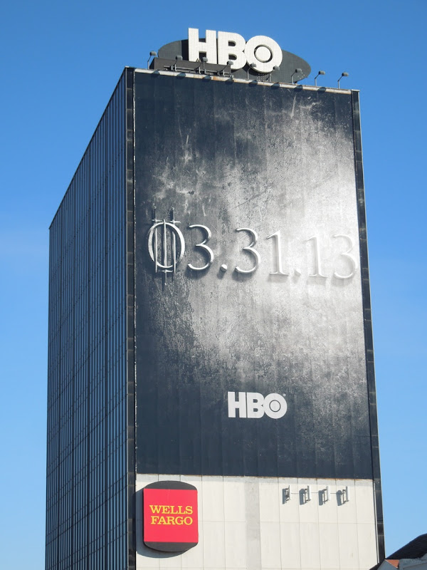 Giant Game of Thrones season 3 teaser billboard