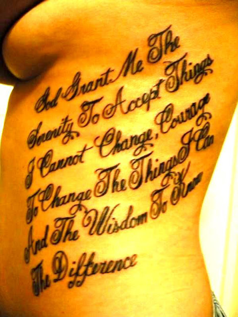 Serenity Prayer Tattoo