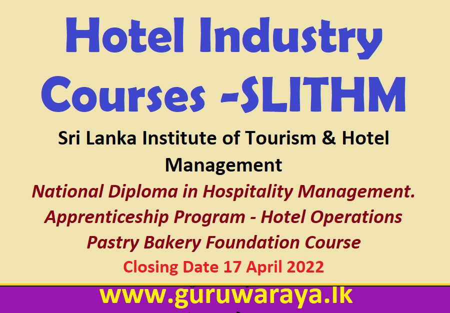 Hotel Industry Courses -SLITHM