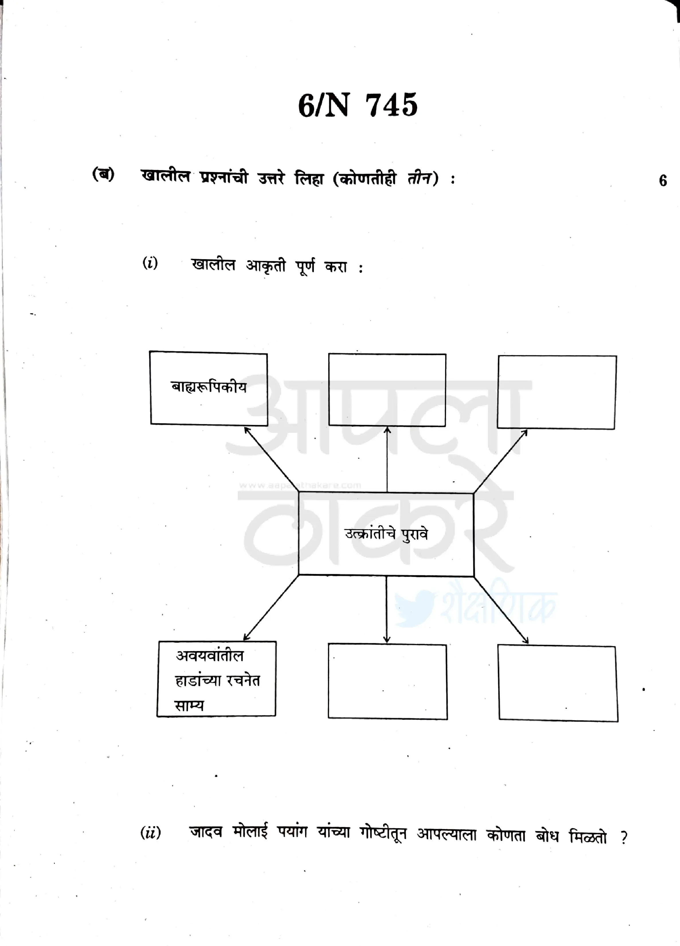 दहावी बोर्ड विज्ञान व तंत्रज्ञान भाग 2 विषय प्रश्नपत्रिका | 10th Board Science and Technology Part 2 Subject Question Paper